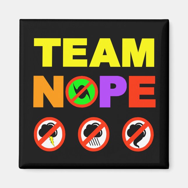 Team Nope Fridge Magnet (Framsidan)