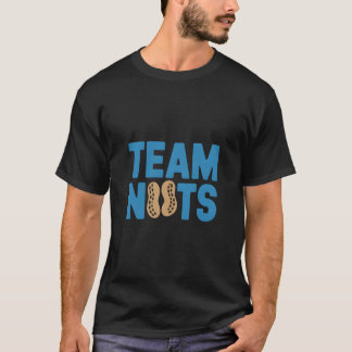Team Nöt Funny Peanut Älskare Klubb Retro Graphic T Shirt