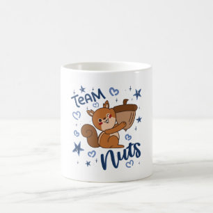 Team Nöt Gender Reveal Party Blue Boy Kaffemugg