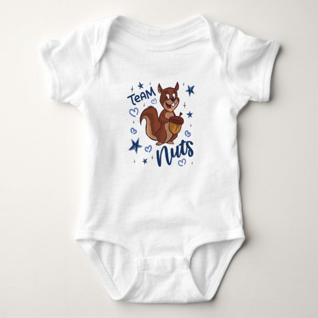 Team Nöt Gender Reveal Party Blue Boy T Shirt (Framsida)
