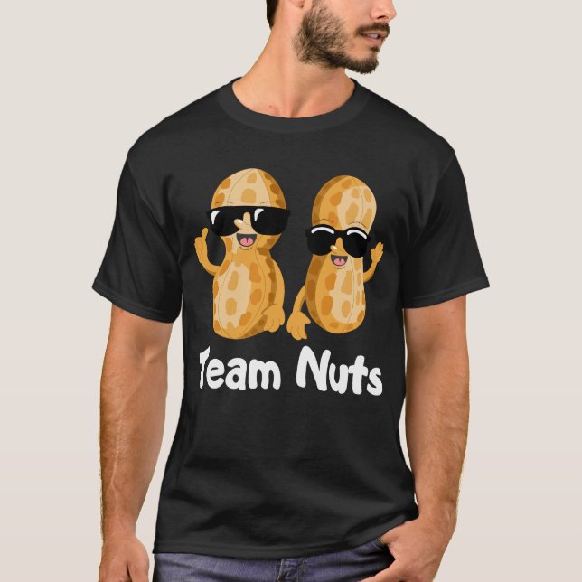 Team Nöt Gender Reveal Party Team Boy T Shirt (Framsida)