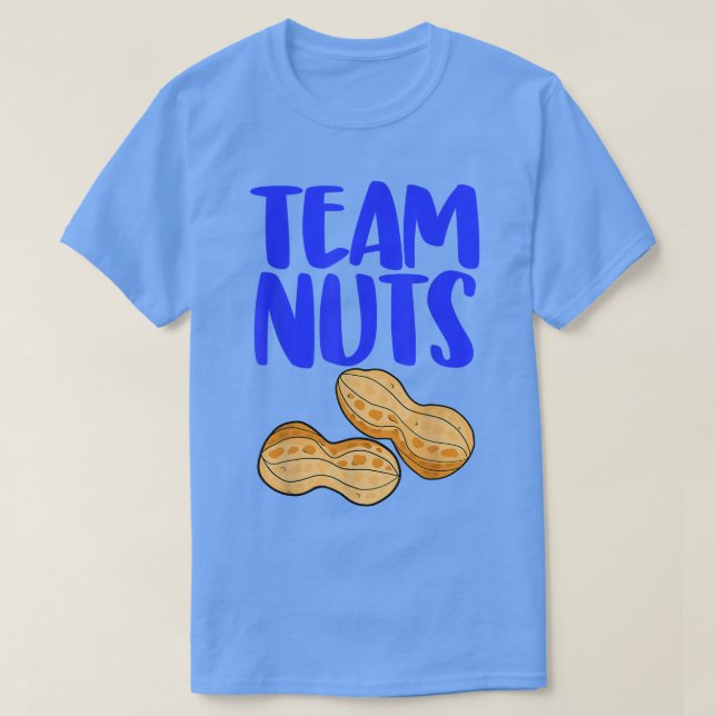 Team Nöt Peanut Funny Gender Reveal T Shirt (Design framsida)