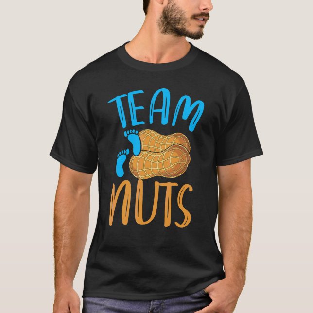 Team Nöt Team Boy Baby Shower Party Gender Revea   T Shirt (Framsida)