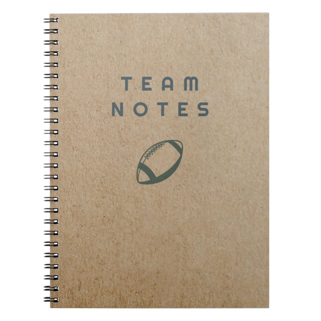 Team Notes - Football Anteckningsbok (Framsidan)