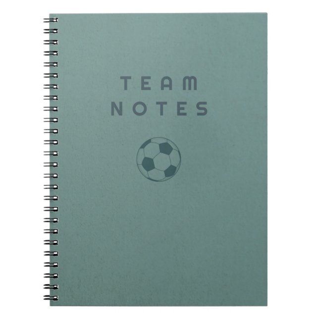 Team Notes - Football Anteckningsbok (Framsidan)