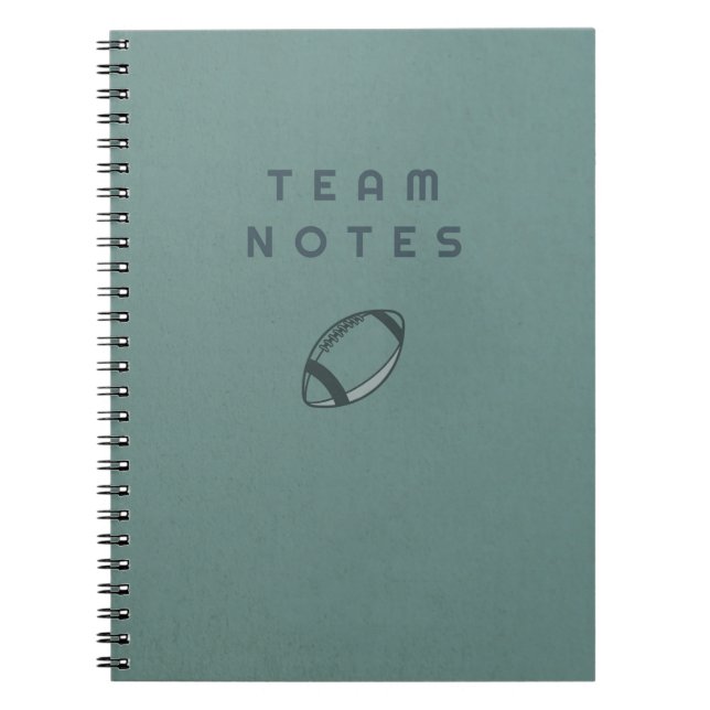 Team Notes - Football Anteckningsbok (Framsidan)