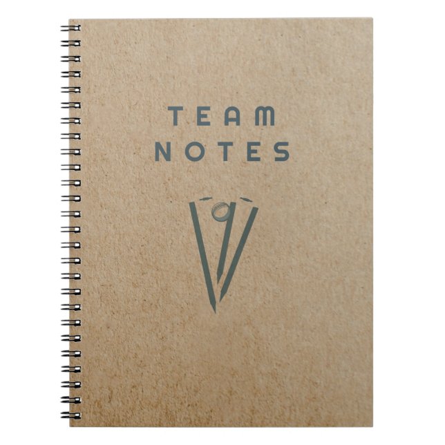 Team Notes - for Cricket Coaches, Players & Fans  Anteckningsbok (Framsidan)