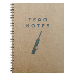 Team Notes - for Cricket Coaches, Players & Fans  Anteckningsbok