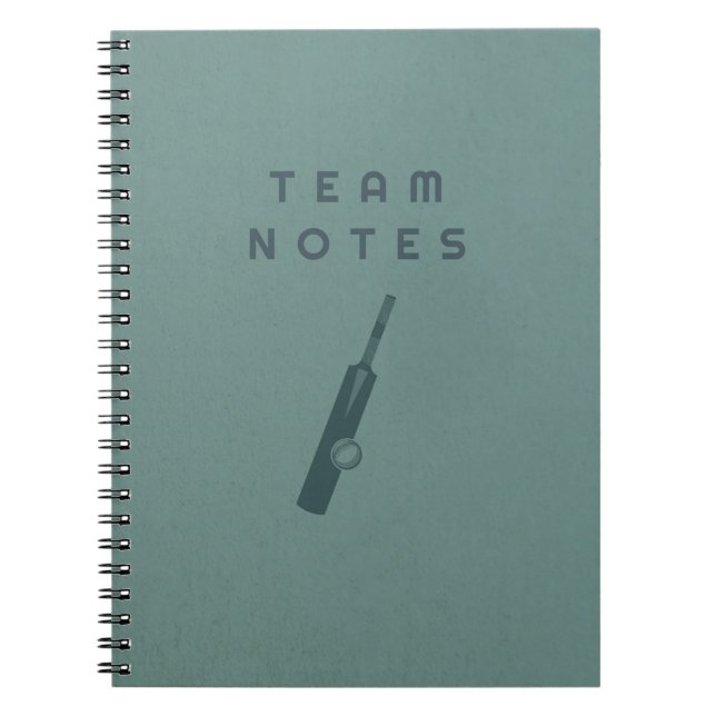 Team Notes - for Cricket Coaches, Players & Fans  Anteckningsbok (Framsidan)