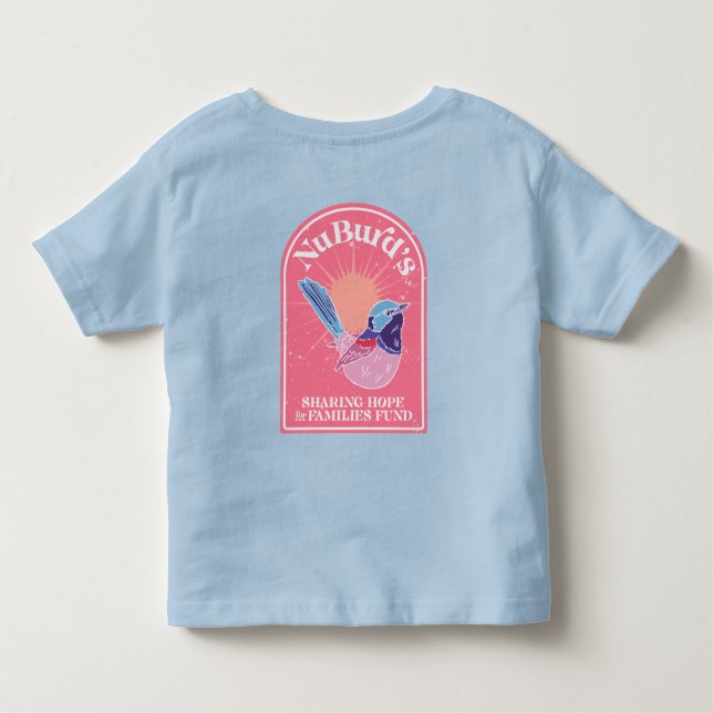 Team NuBurd Småbarn Tee - Blue (Baksida)