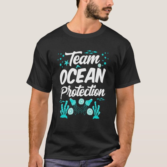 Team Ocean Protection Spara Clean Protection Sea T Shirt (Framsida)