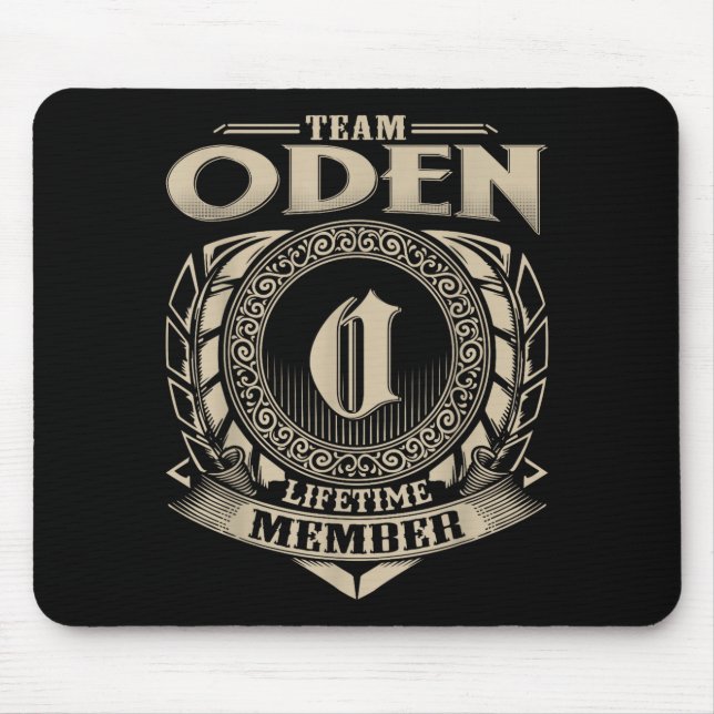 Team Oden Lifetime Member Funny Oden Family Name V Musmatta (Framsidan)
