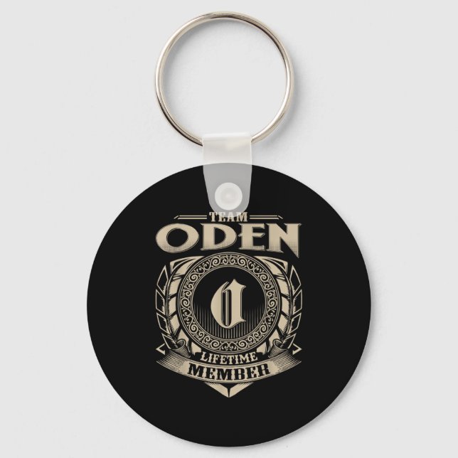 Team Oden Lifetime Member Funny Oden Family Name V Nyckelring (Framsida)