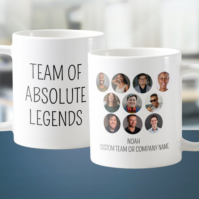 Team of Absolute Legends 10 Photo Coworking Office Kaffemugg (Team Of Absolute Legends 10 Photo Coworker Office Coffee Mug
)