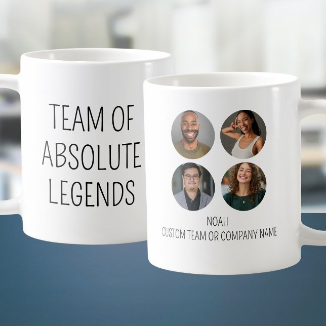 Team of Absolute Legends 4 Photo Coworking Office Kaffemugg (Team Of Absolute Legends 4 Photo Coworker Office Coffee Mug
)