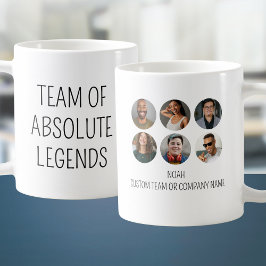 Team of Absolute Legends 6 Photo Coworking Office Kaffemugg