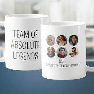 Team of Absolute Legends 6 Photo Coworking Office Kaffemugg