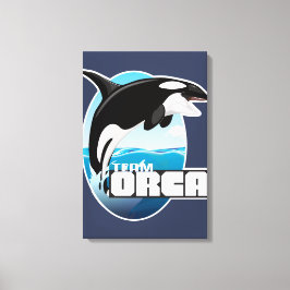 Team Orca Canvastryck