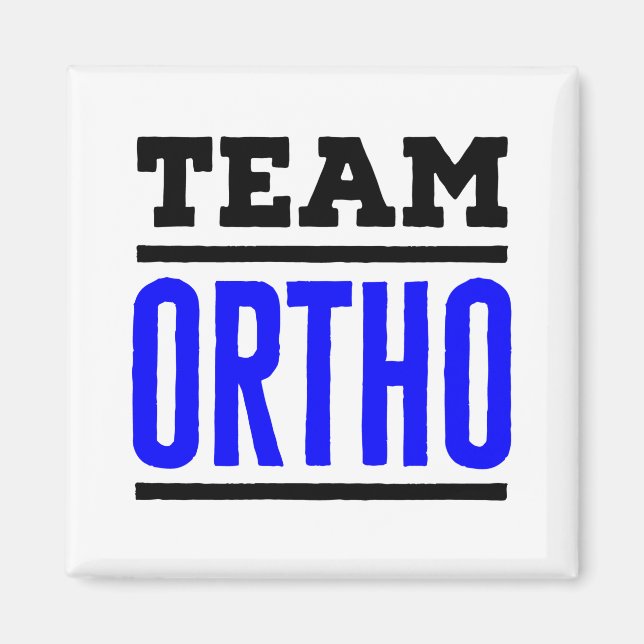 Team Ortho Orthopedic Orthopedic Nurse Doktor Magnet (Framsidan)
