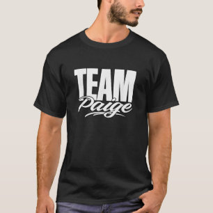 Team Paige Namn Cheer för Paige Support T Shirt