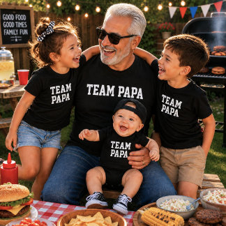 Team Papa Matchande Babypresent till Fars Dag  T Shirt