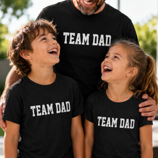 Team Pappa Matchande Barn Fars Dag Present T Shirt