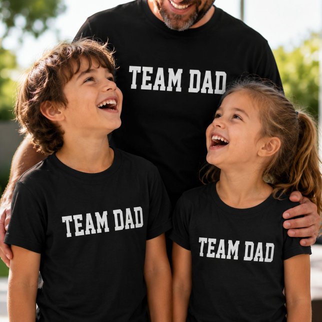 Team Pappa Matchande Barn Fars Dag Present  T Shirt (Skapare uppladdad)