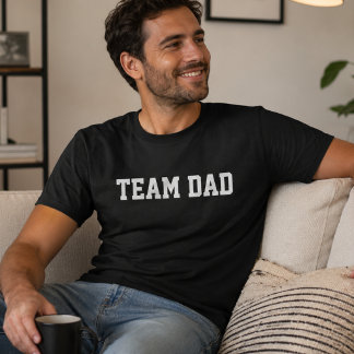 Team Pappa Roligt Personlig Fars Dag T Shirt