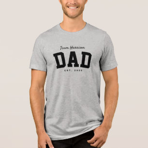 Team pappa, sportig enkel familj namn t shirt