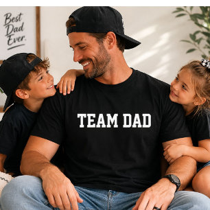 Team Pappa Varsity Roligt Fars Dag-present T Shirt