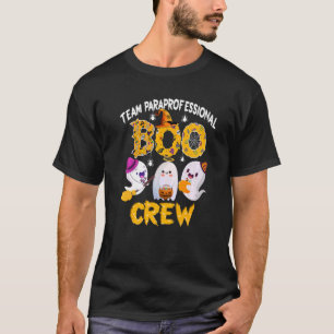 Team Paraprofessionell Boo Crew Halloween Witch Ha T Shirt