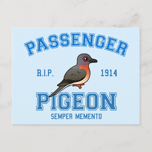 Team Passenger Pigeon Vykort (Framsida)