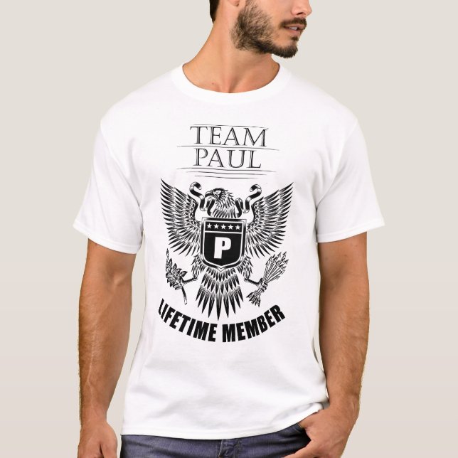 Team Paul Livtime-medlem T Shirt (Framsida)