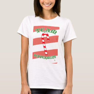Team Pepparmynte Roligt Jul Slogan Design T Shirt