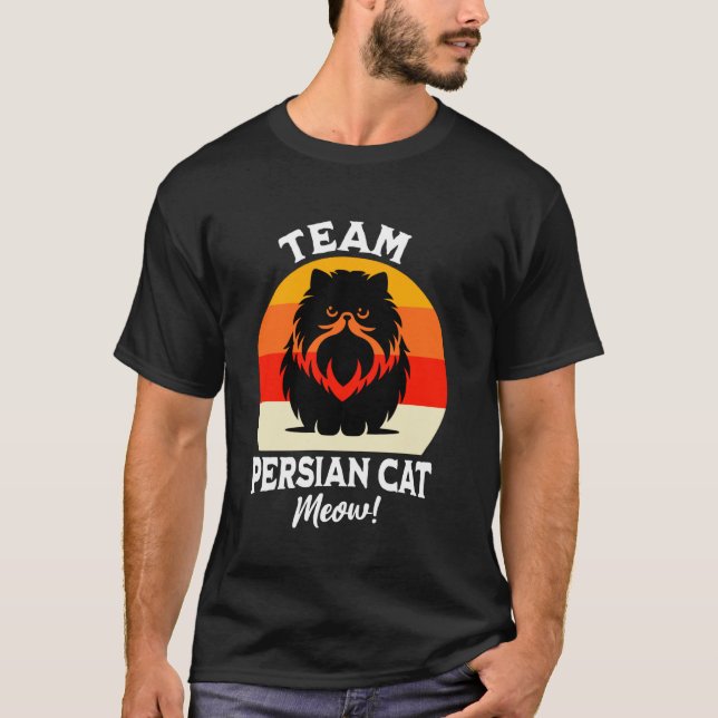 Team Persisk Katt Persisk T Shirt (Framsida)