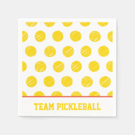 Team Pickleball Gult Bollar White Orange Sports Pappersservett