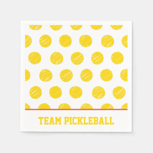 Team Pickleball Gult Bollar White Orange Sports Pappersservett