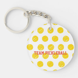 Team Pickleball Gult Polka Dot Bollar Sports