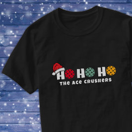 Team Pickleball Ho Ho Ho-julen T Shirt