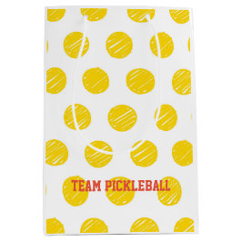 Team Pickleball White Orange Gult Bollar Sports