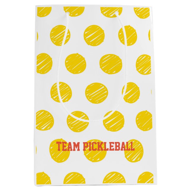 Team Pickleball White Orange Gult Bollar Sports (Framsidan)