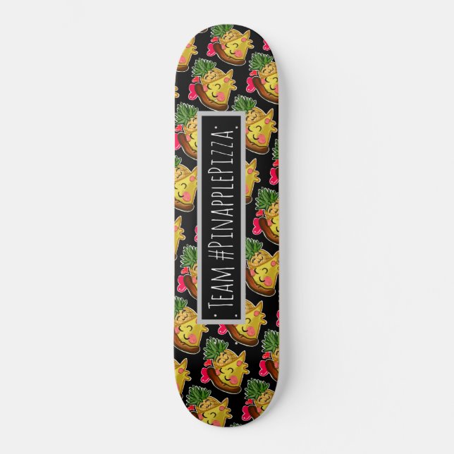 Team Pinapple Pizza Mini Skateboard Bräda 18,5 Cm (Framsida)
