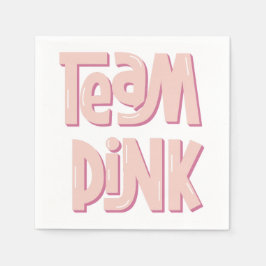 Team Pink Paper Napkin Pappersservett