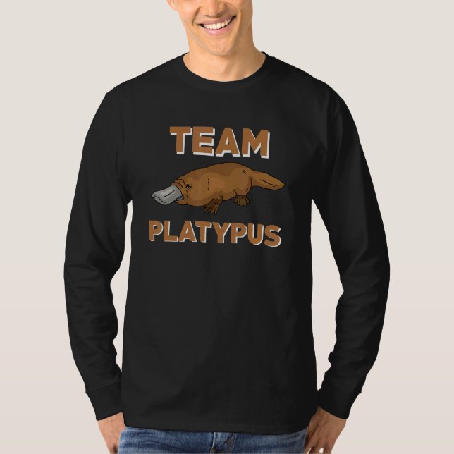 Team Platypus Apparel Platypuses   T Shirt (Framsida)