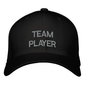 "TEAM PLAYER" CAP BRODERAD KEPS