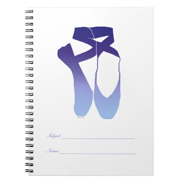 Team Pointe Ballet Indigo Anteckningsbok Med Spiral (Framsidan)