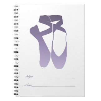 Team Pointe Ballet Lavender Anteckningsbok Med Spiral