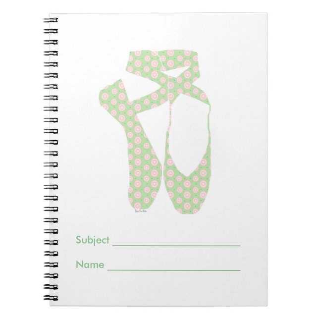 Team Pointe Ballet Polka Anteckningsbok (Framsidan)