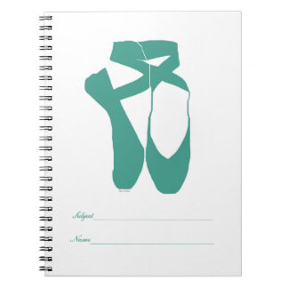 Team Pointe Ballet Seafoam Anteckningsbok