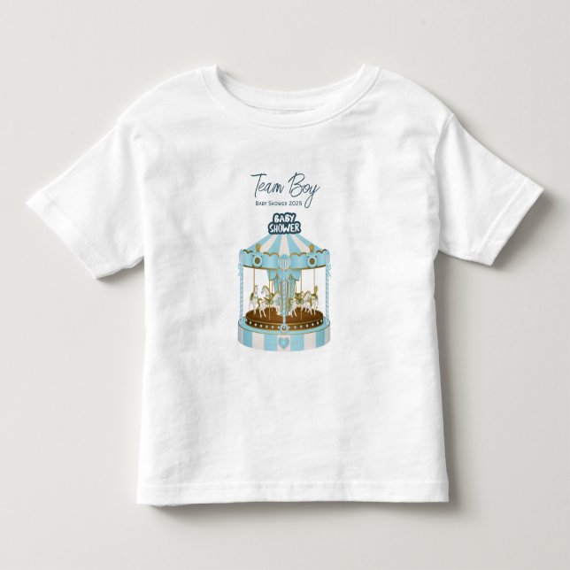 Team Pojke Bebis Shower 2025 T-Shirt (Framsida)